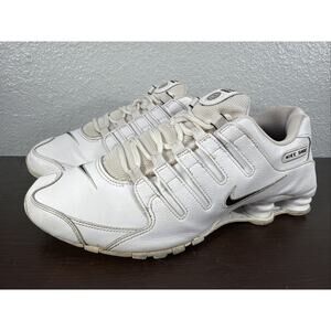 Nike Men's Shox NZ EU Sneakers LV5 White/Black 501524-106 Size US: 10.5